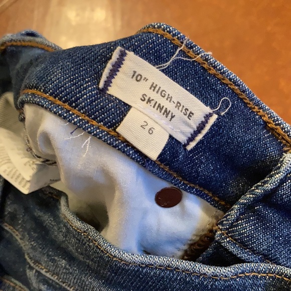 EUC Women’s Madewell 10” High Rose Skinny Denim Jeans Sz 26 - Picture 4 of 10